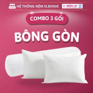 Gối Bông Gòn Thắng Lợi chính hãng - Gối ép hơi êm ái nâng đỡ cổ gáy giao nhanh