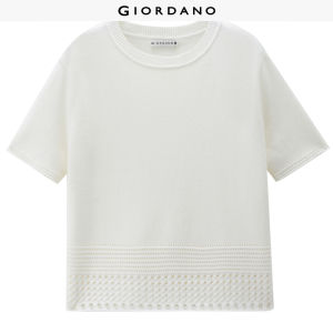 Giordano Women Women Hollow Out Knitwear Free Shipping 18356211