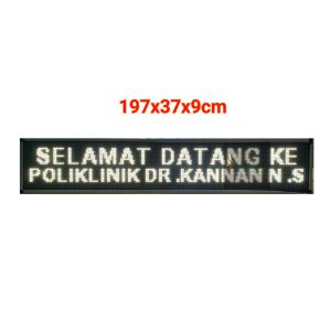 P10 Led Display Signboard/LED Running Light (Outdoor)(197(L) CM X 21(H) CM X 9(W) CM)