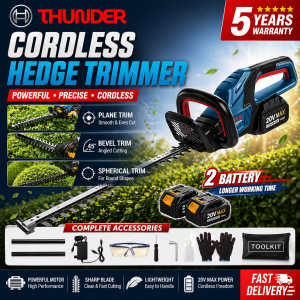 Cordless Hedge Trimmer 20 in with Battery Electric Shrub Grass Trimmer Pruning Saw Garden Tools Trim