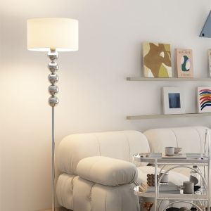 LED ห้องนั่งเล่นนอร์ดิกลมห้องนั่งเล่นแสงไฟชั้นสูงระดับย้อนยุคน้ำหนักเบาแนวตั้งโคมไฟใต้ดินใหม่