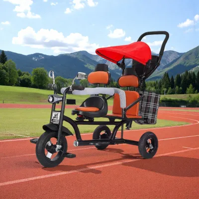 Baby tricycle for kids Two-seater cartoon tricycle bike for kids girls pedal childrens tricycle