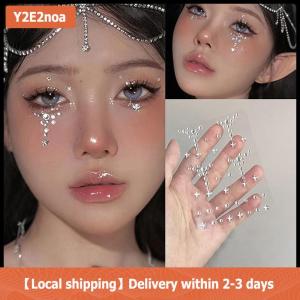 【Local shipping】 Diy Eyes Face Self Adhesive Makeup Temporary Tattoo Beauty Jewels Stickers Festival Body Art Decor Nail Diamond