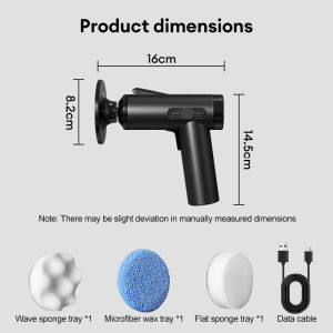 Cordless Rechargeable Polisher 3 speeds 20000rpm Adjustable Speed USB Electric Grinding Sealing Car Mini Waxing Machine Car Polishing Waxing Machine Power Tool 车载抛光机