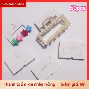 CS 50pcs đơn giản tóc Clip bao bì thẻ giấy Thời Trang Phụ kiện tóc hiển thị thẻ tóc Clip tông kẹp tóc thẻ chủ sở hữu