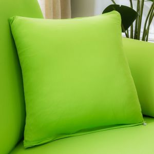 (Gift)1 PCS Solid Color Sofa Square Pillowcase Home Office Cushion Pillowcase 18x18inch(45cmX45cm)(without Pillow Core)