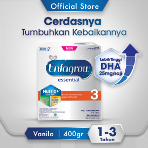 Enfagrow Essential 3 Susu Formula Anak 1-3 Tahun Rasa Vanila 400gr