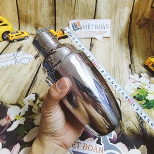 Bình lắc Shaker INOX pha chế Cocktail cà phê trà sữa nước trái cây. Dụng cụ định lượng 500ml 700ml. Dùng cho Nhà Hàng Bar quán nước CHUYÊN NGHIỆP