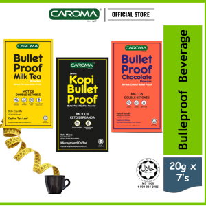 CAROMA Bulletproof Beverage Powder Series | Keto Coffee | Keto Coca | Keto Milktea | 3X BurnFat Bulletproof Beverage