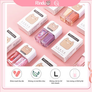 RinduQ  sơn móng tay cho bé Dầu móng tay 2 màu mới nhất năm 2024 công thức nước dễ bóc không cần nướng khô nhanh. Đã có mặt trên các nền tảng thương mại điện tử tại Việt Nam hãy lựa chọn thoải mái!