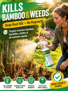 RootX Grass Bamboo Inhibitor Spray/Weed Control Solution For Gardens And Lawns/Strong Root Suppression/Effective For Homeowners/Targeted Weed Removal
