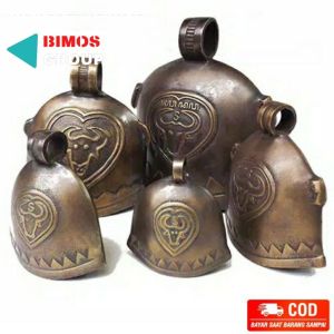 Bel Pintu Lonceng Klintingan sapi Kluntung Sapi Kuningan Antik Murah No 4 11cm