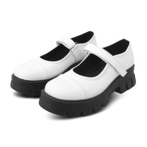 Marley Allure 01 Sepatu Docmart Loafers Wanita Sepatu Mary Jane Kerja Kantor Hitam Kulit Sintetis