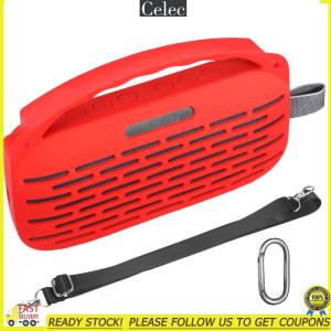 【Celec】Silicone Cover with Handle & Shoulder Strap Travel Protective Carrying Pouch for Bose SoundLink Flex 2nd Gen Speaker【7-day Return Guarantee】