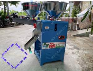 Máy xát gạo chính hãng 2024 công nghệ mới nhất hiện nay phễu inox