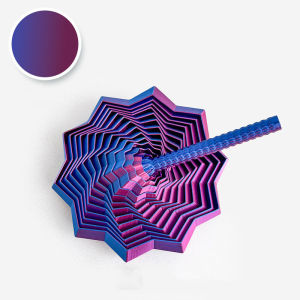 3D Printing Expanded Sensory Fidget Star Model Visual Illusion Hexagon Whirling Spiral Ornaments Stress Relief Toy