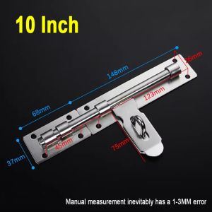Stainless Steel Bolt Thickened Gate Pin Exposed Anti-Theft Padlock Outdoor Iron Door Sturdy Durable