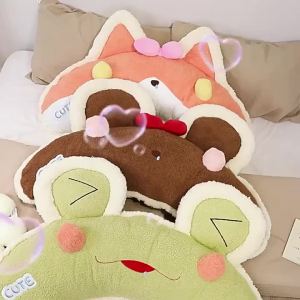 Cartoon Curly Pillow Animal Hug Pillow 75cm-105cm Sofa Cushion Bed Large Plush Pillow for Girls Sleeping Pillow Birthday Gift Holiday Gift