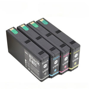 Compatible T6771 T6772 T6773 T6774 (677) Ink Cartridges Replacement for Epson WorkForce Pro WP-4011 WP-4511 WP-4521 WP-4531 WP-4592 Printers Black 70ML/Color 36ML