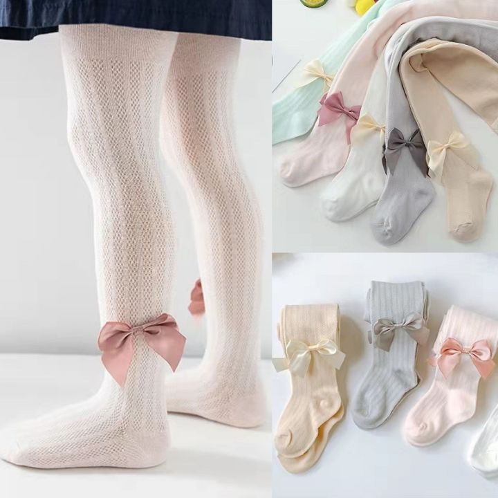 Baby Girl One-Piece Bow Legging Sock Keep Warm Comfortable