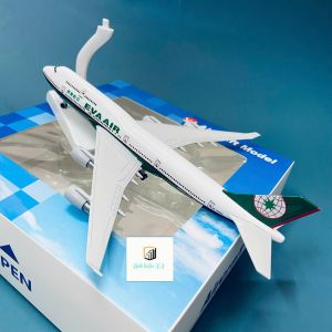 Mô hình trưng bày máy bay hãng hàng không EVA Air ( Đài Loan ) tỉ lệ 1:400 20cm hợp kim cao cấp  bánh xe liền thân