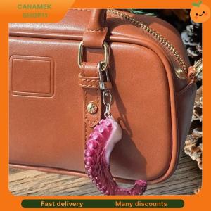 ❣️❣️❣️ 1Pcs Creative Simulation PVC Fun Food And Play Model Ornament Bag Key Pendant Octopus Claw Octopus Keychain