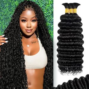 Tóc thật dùng để tết kiểu Boho loại 110g tóc xoăn tự nhiên không cần dùng kẹp loại 12A tóc ướt và gợn sóng loại dùng để tết kiểu Bohemian 3 bó/gói tóc xoăn sóng lớn 100% tóc thật màu tự nhiên dài 16 inch.