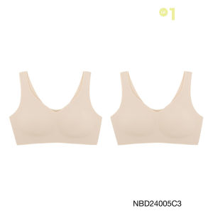 (Set 2 pcs.) Sabina Perfect Bra Level 1 Seamless Wireless Bra Style No. NBD24005C3 - Sand