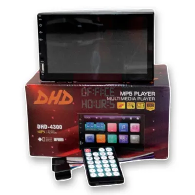 Car Head Unit Double Din MP5 7 inch MirrorLink DHD 4300 Bluetooth Full Glass Touchscreen Body S