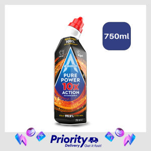 [SG Official Distributor][Made in UK] Astonish Pure Power 10X Toilet Gel - Action Cleaner Toilet Basin Cleaner Urine Stains Cleaning Agent 100% Limescale Removal 99.9% Bacterial Citrus Scent 750ml