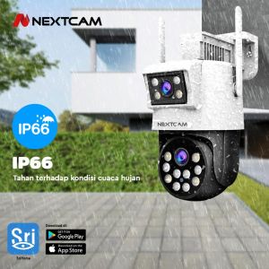 NEXTCAM NC-858 CCTV WIFI OUTDOOR dual lensa colorful fullHD 1080p