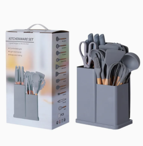 19 Pcs Silicone Kitchen Utensils Set Heat Resistant Non-Stick Cooking Tool JC ELise