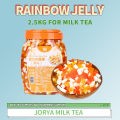 Fruit Rainbow Nata De Coco Jam Coconut Jelly Bobo Pearl Sago for Milk Tea 2.5kg. 