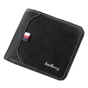 BAELLERRY D1308 DOMPET UANG 3 LIPAT TEBAL KULIT SINTETIS LEMBUT