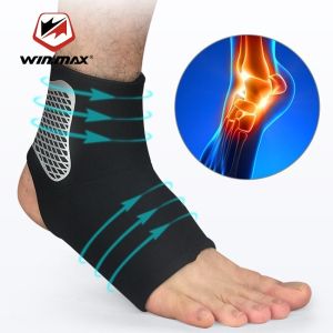 WIN.MAX 1PC Sports Ankle Support Gym Fitness Compression Elastic Gear Foot Straps Ankle Brace for Football Running