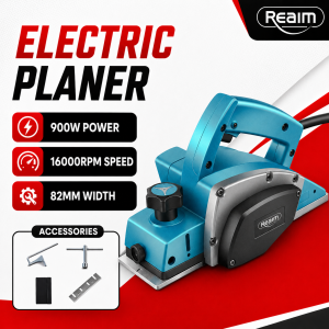 REAIM Electric Planer For Wood Original 900W Woodworking Power Tools
