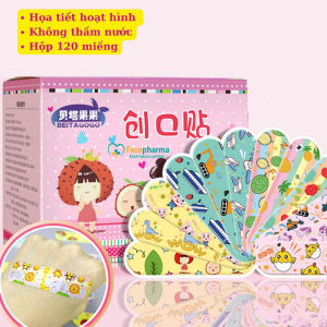 Hộp Băng Keo Cá Nhân 120 Miếng Siêu Dính Chống Thấm Nước Set Băng Urgo Y Tế Họa Tiết Hoạt Hình Siêu Dễ Thương Đa Năng TIDO TIDO