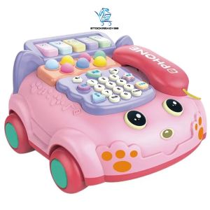 Baby Electronic Music Telephone Toys Infant Early Learning Musical Cartoon Phones Toy 婴儿电子音乐电话玩具