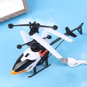 VERMILL Plastic RC Helicopters 2 Channel White Yellow Black Flying Helicopter Toy Mini Rechargeable Remote Control Plane Gift