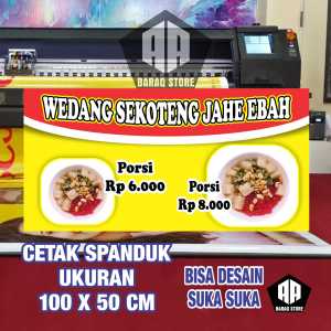 Cetak Spanduk Banner WEDANG SKOTENG JAHE EBAH B Costom Desain
