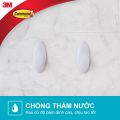 Móc dán tường chống thấm nước 3M™ Command™, BATH18, chống thấm nước, bám cực chắc, tải trọng 1.3kg, vỉ 2 cái. 