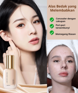 Foundation Cair Melembapkan Kulit Mudah Dipakai BB Cream dengan Penutupan Sempurna Cocok untuk Semua Jenis Kulit Foundation Alami yang Meratakan Warna Kulit Secara Instan
