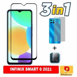 PROMO PAKET 3 INC 1 Tempered Glass INFINIX ZERO 5G 2023 / INFINIX SMART 6 / INFINIX SMART 6 NFC 2021 Anti Gores Kaca Screen Protector