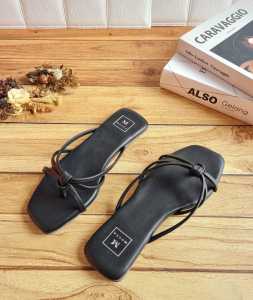 NEW ARRIVAL ABBUSHOES RN 08 flat jepit silang kaleza 1cm