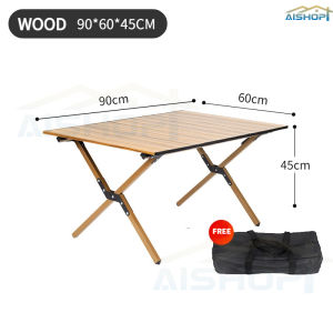 [SG Stock]Outdoor Table Camping Table  Carbon Steel Egg Roll Table Portable Camping Picnic Complete Portable Table Small Compact Picnic Table