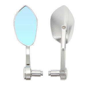 CNC Aluminum Black Motorcycle Bar End Mirrors Side 22MM 7/8" Handlebar Mirror Universal Rear View For Street Bike Cafe Racer