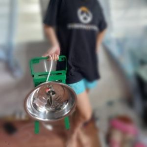 COCONUT GRATER STAINLESS BLADE AND BASIN COPPER MOTOR WITH TABLE TOP STAND YELLOW/ KAYURAN NG NIYOG