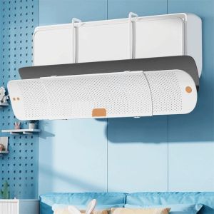 XYAX Có thể thu gọn Bộ phận chống gió thổi trực tiếp Góc Điều Chỉnh Được Có khả năng mở rộng Tấm chắn gió máy điều hòa Bóng râm Gắn tường Tấm chắn gió điều hòa không khí Trang chủ