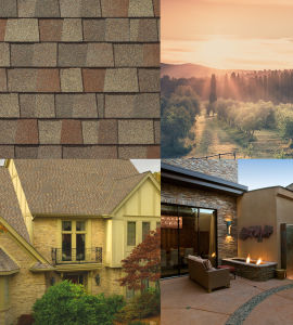 Asphalt Roofing Shingles Laminated Design - BROWN COLOR 1 Bundle 2.35 SQM cover 16 pcs per bundle
