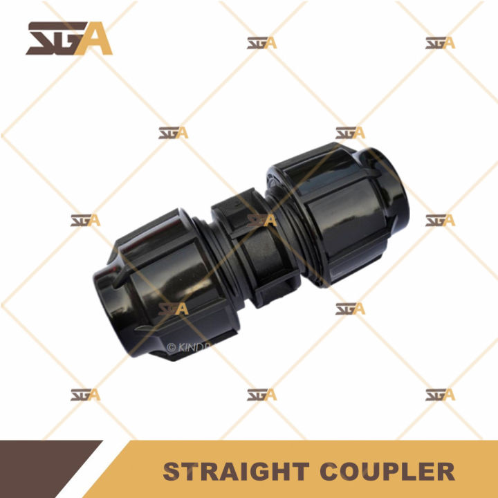 POLY PIPE FITTING 20MM 1/2" / 25MM 3/4" / 32MM 1" Straight Coupler HDPE